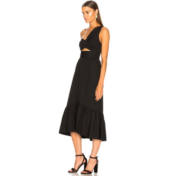 A.L.C. One-shoulder Cutout Athens Dress in Black - Picture 10 of 13